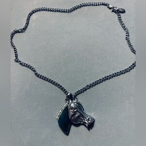 Cool Jewels Color Changing (Mood) Horse Head Pendant Necklace